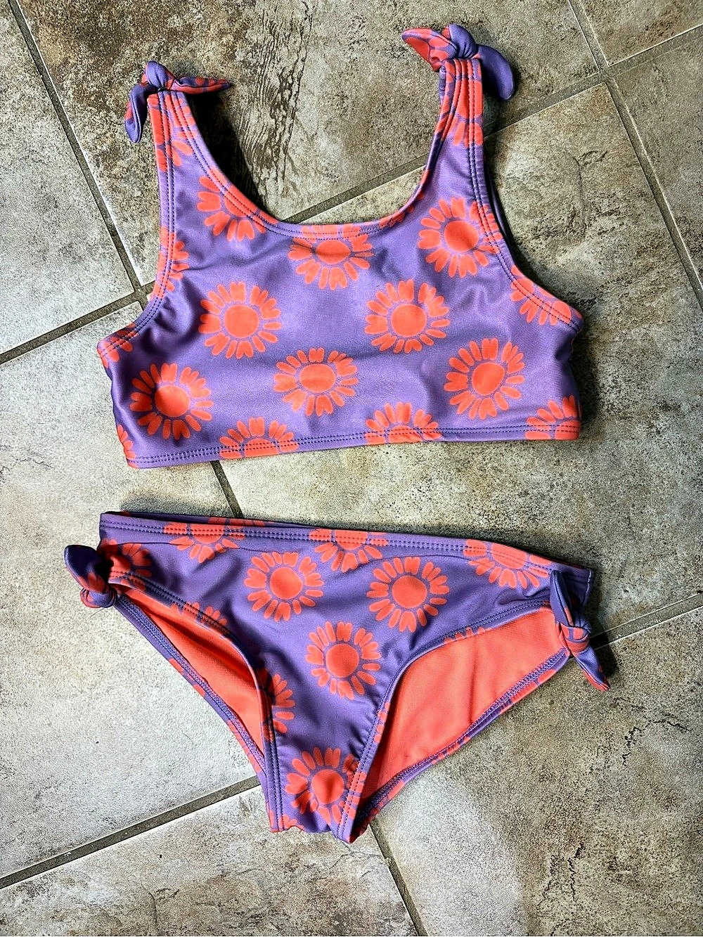 💦Wonder Nation Floral Two-Piece Bathing Suit
